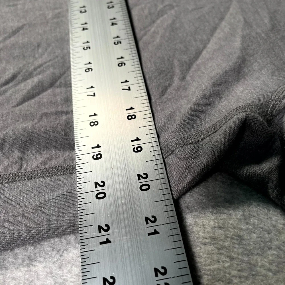 The‎ North Face Henley Shirt Mens Large Heather Gray Cotton Stretch Long Sleeve
